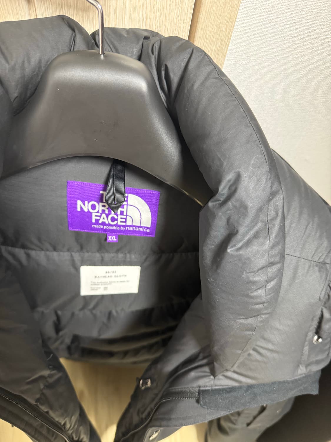 노스페이스퍼플라벨 x 몽키타임 마운틴 숏 다운 블랙 xxl 상품이미지3