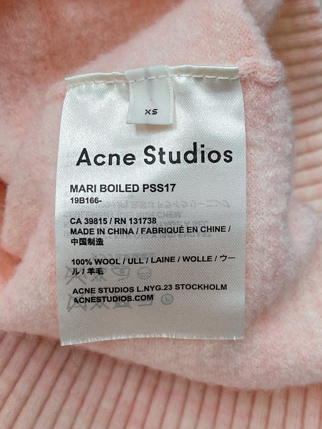 아크네 스튜디오 mari boiled 울 니트 상품이미지5