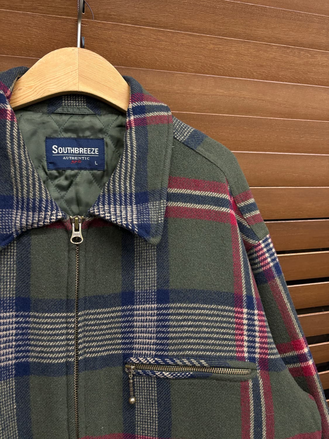 Southbreeze 타탄체크 플란넬 울 자켓 상품이미지7