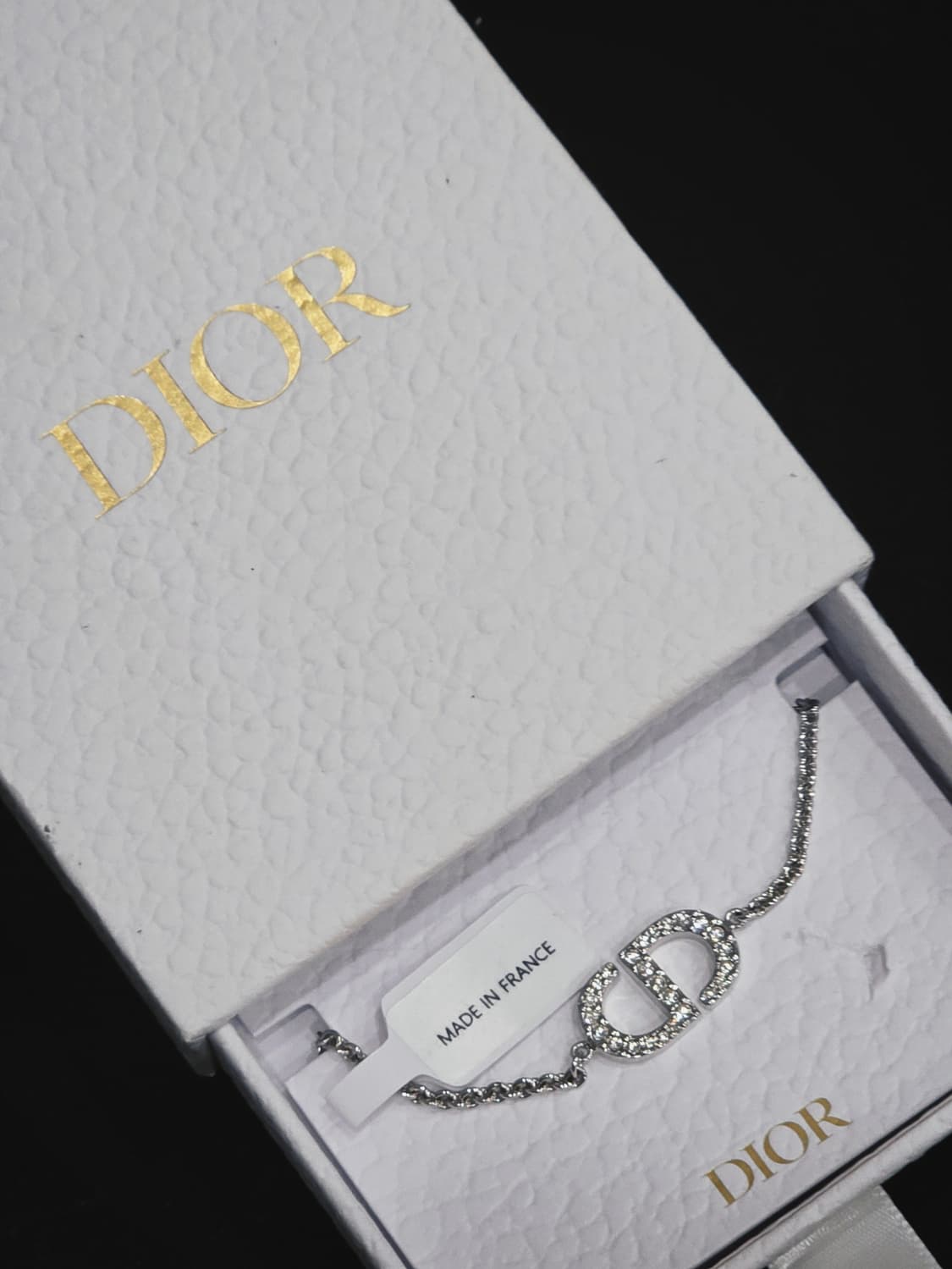 디올 은장 쁘띠 CD 로고 팔찌 상품이미지1