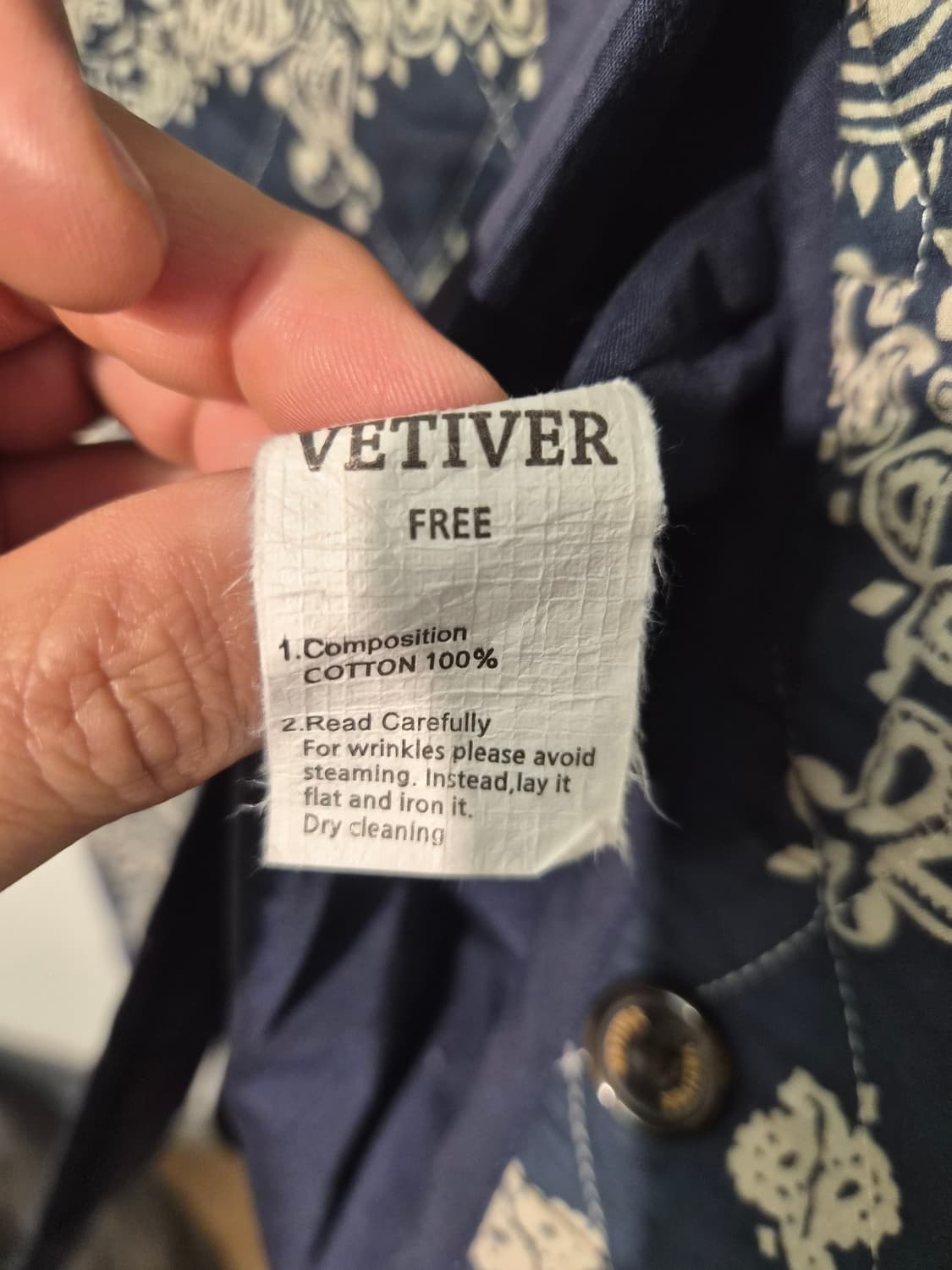 FREE) VETIVER 반다나 페이즐리 패턴 퀼팅 자켓 팝니다 상품이미지4