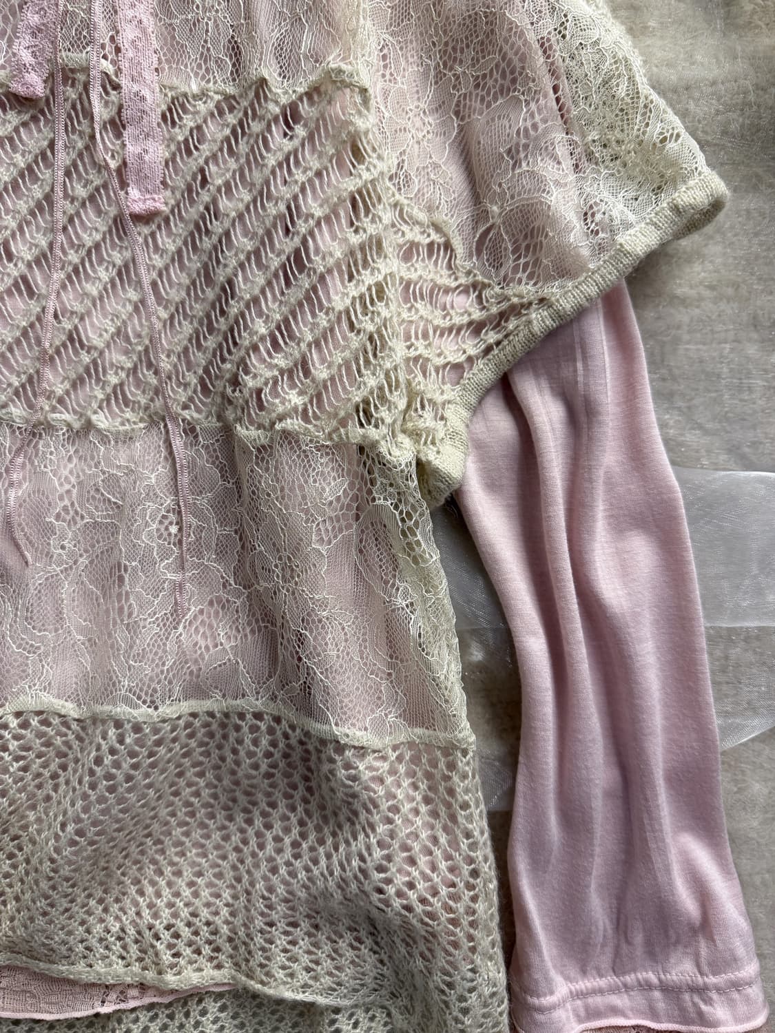 Floral Crochet Overfit Knit 0122 상품이미지4