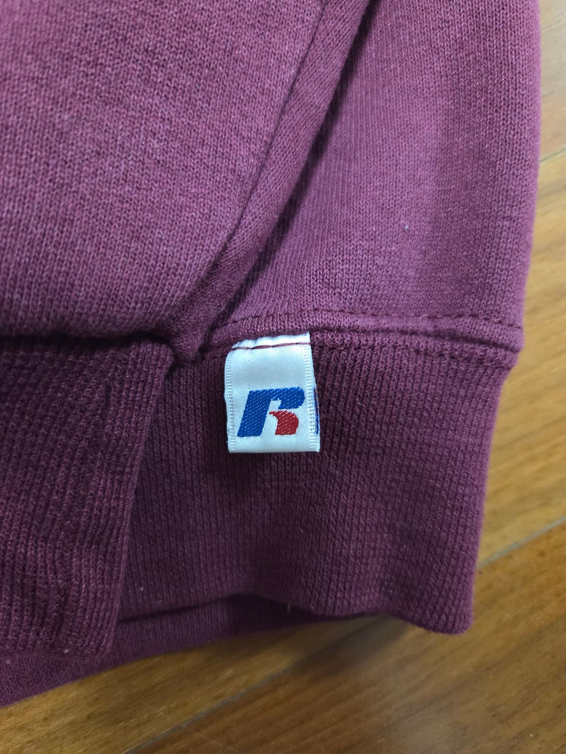 00s 러셀 버건디 스웻셔츠 L 상품이미지4