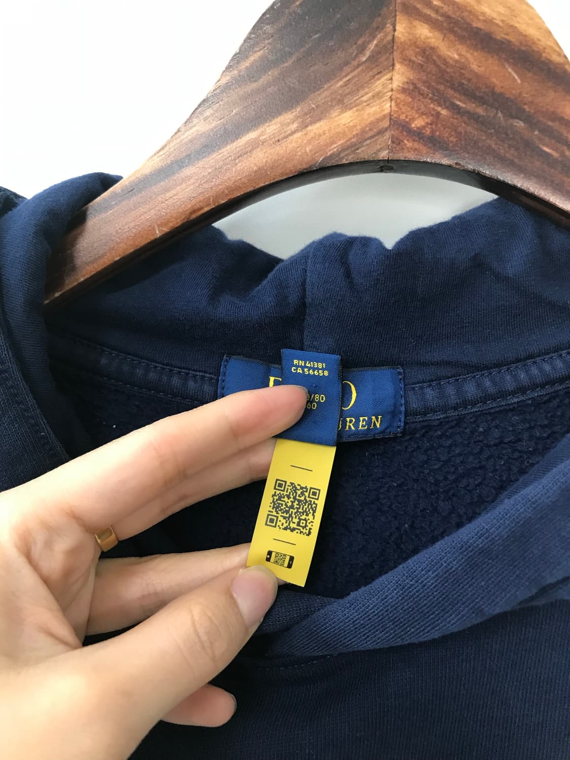 폴로 랄프로렌 신형 자수로고 네이비 후드티 상품이미지6