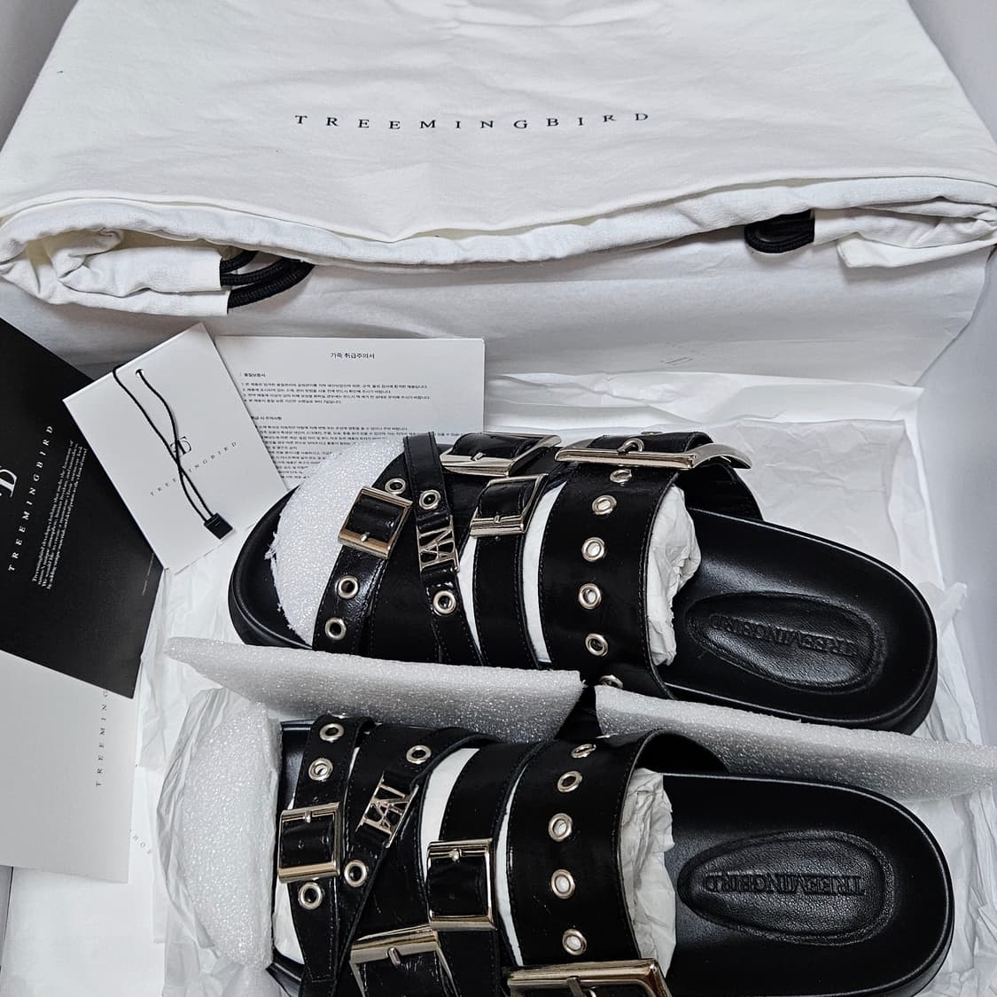 250)트리밍버드 샌들 Bold Buckle Flatform Slides 상품이미지1