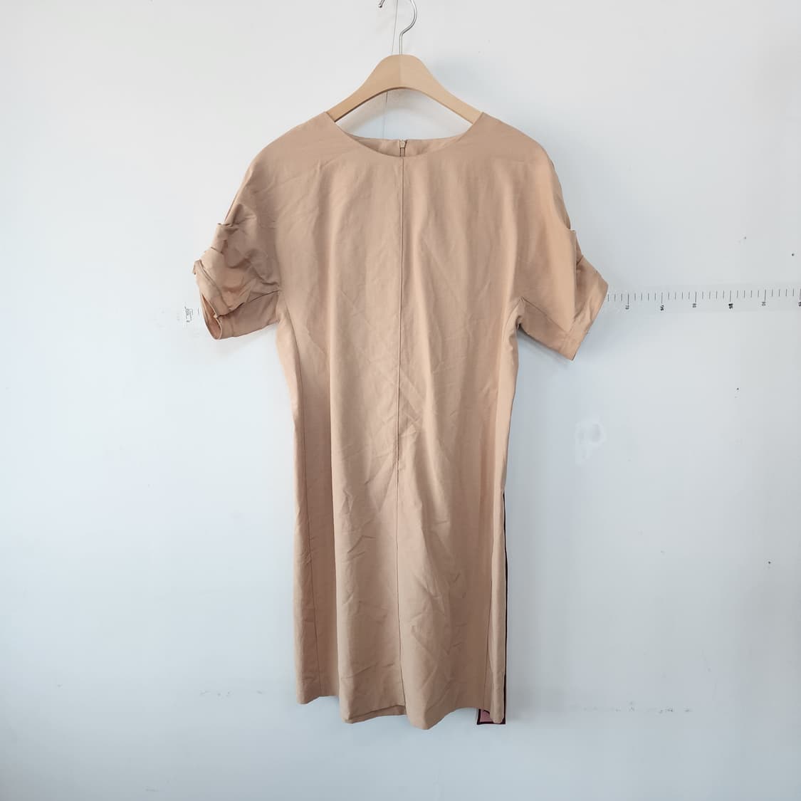 zooc 베이지 반팔 원피스 상품이미지1