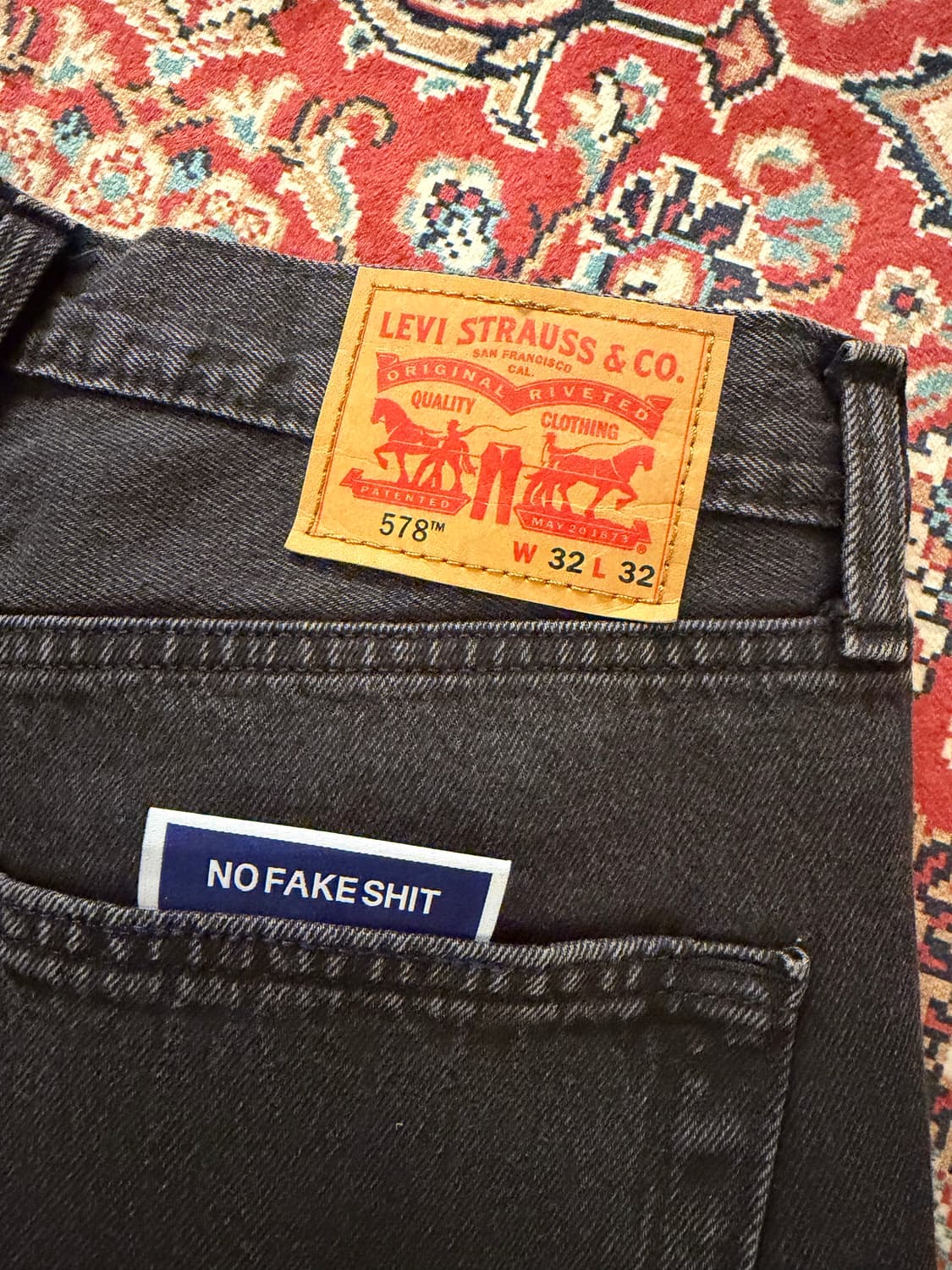 리바이스578 라인스톤 리워크 데님 상품이미지2