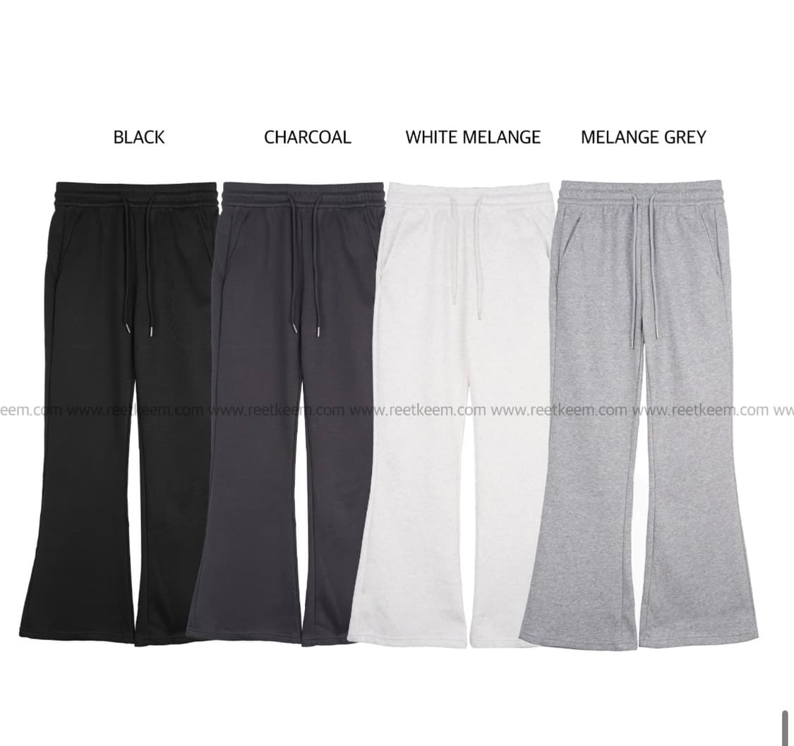 Reetkeem FLARE SWEAT PANTS  - charcoal 상품이미지2