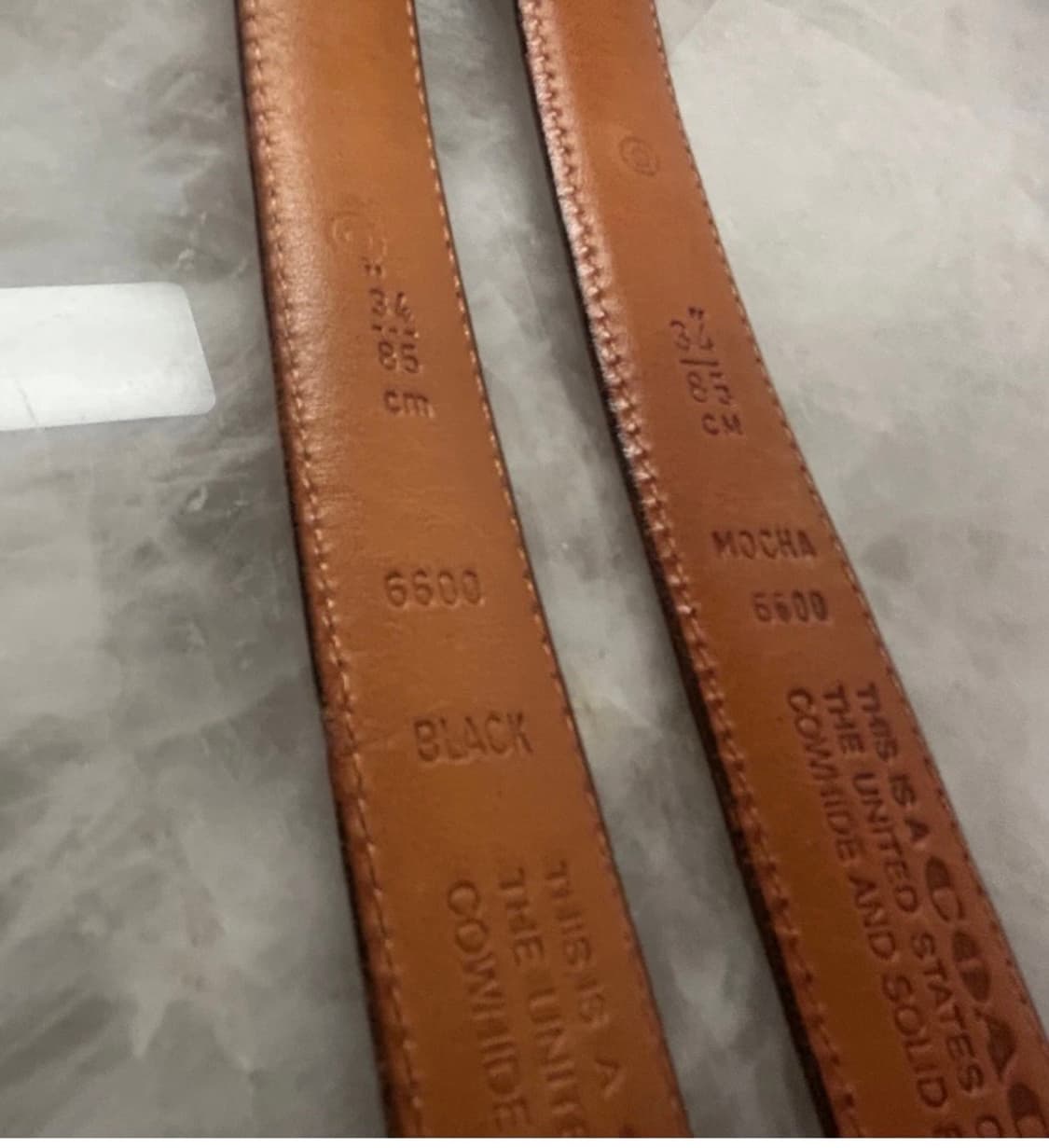 90s 코치 레더 벨트 모델 6600 (Mocha / Black Set) 상품이미지7