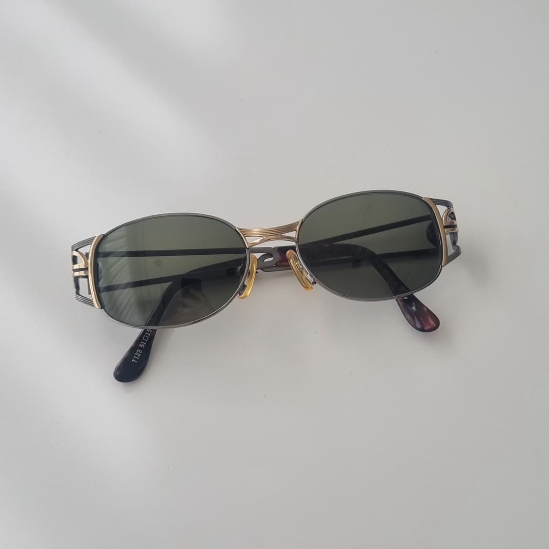 데드스탁 투톤 메탈 오발 선글라스 상품이미지7