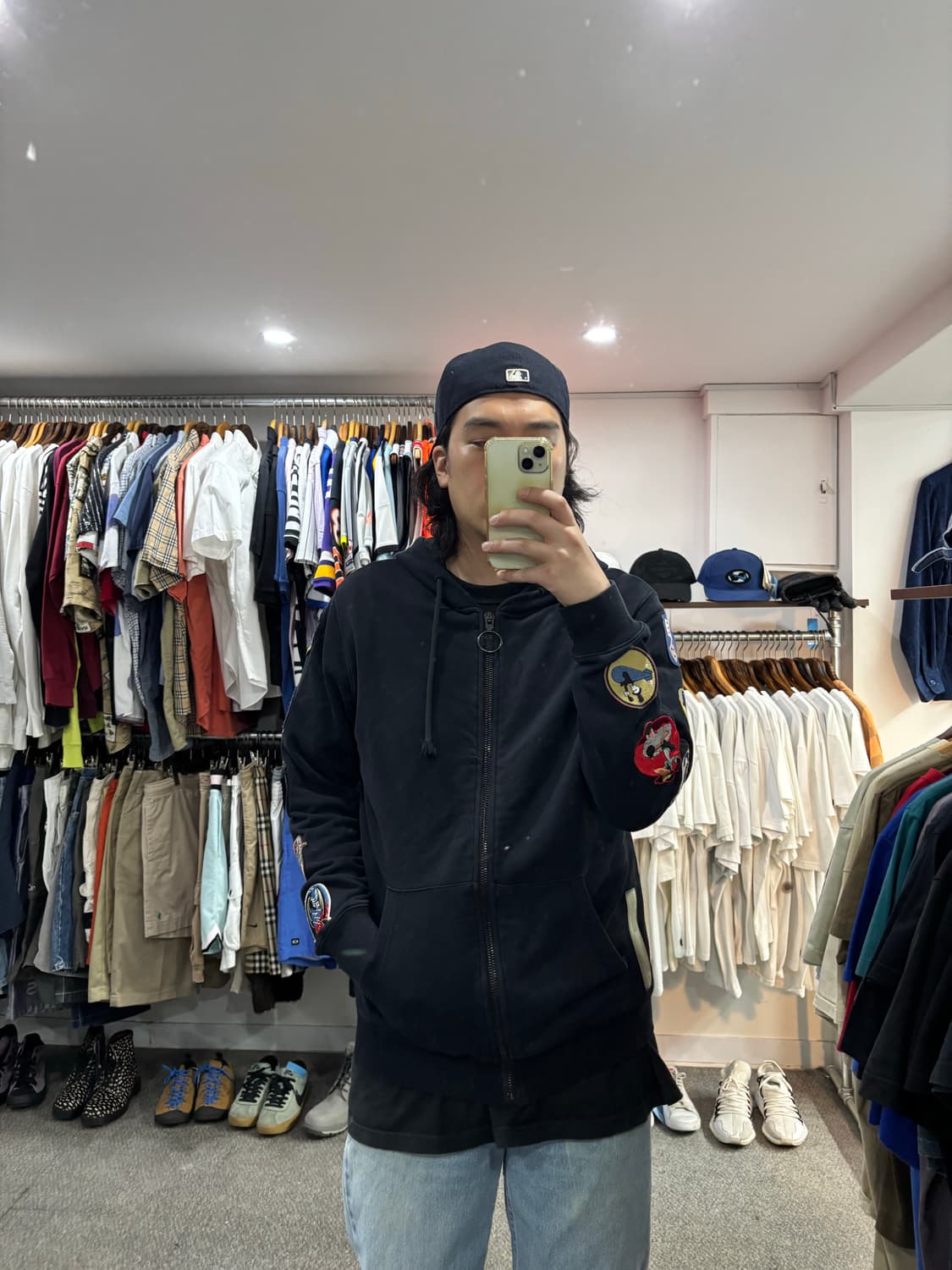 18ss 오프화이트 패치 후드집업 상품이미지7
