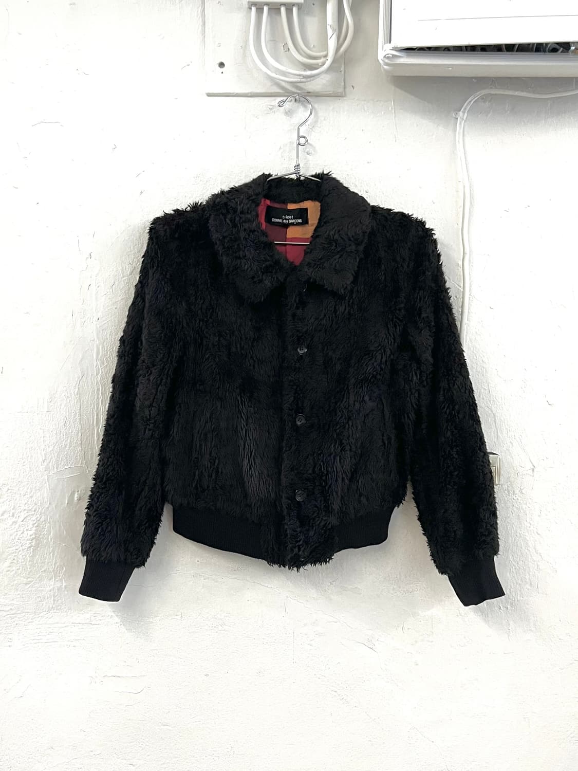 꼼데가르송 트리콧 2002AW 아카이브 퍼 봄버 자켓 상품이미지1