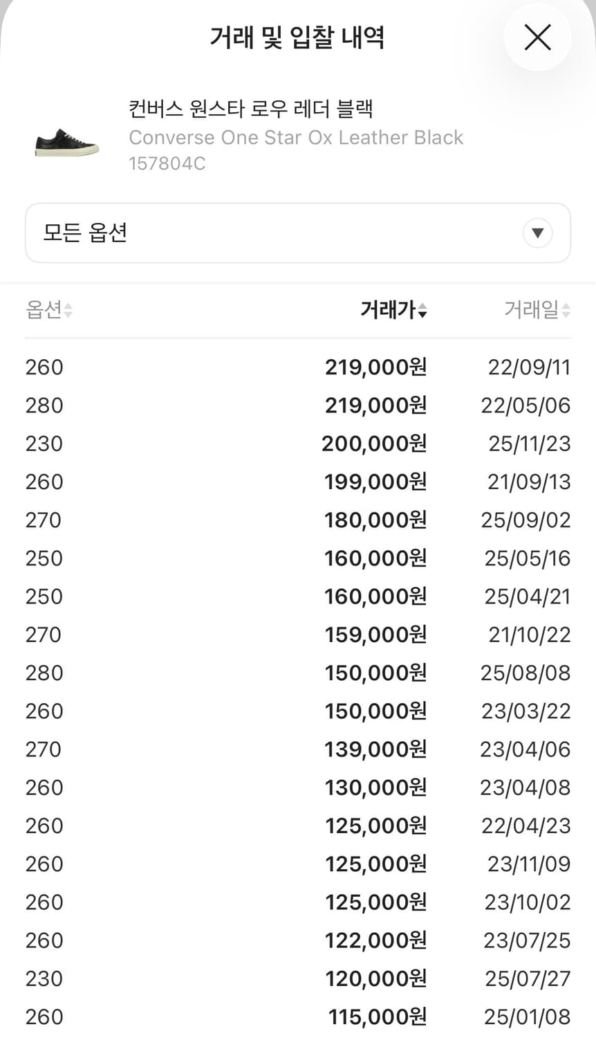 오혁 컨버스 레더 원스타 상품이미지5