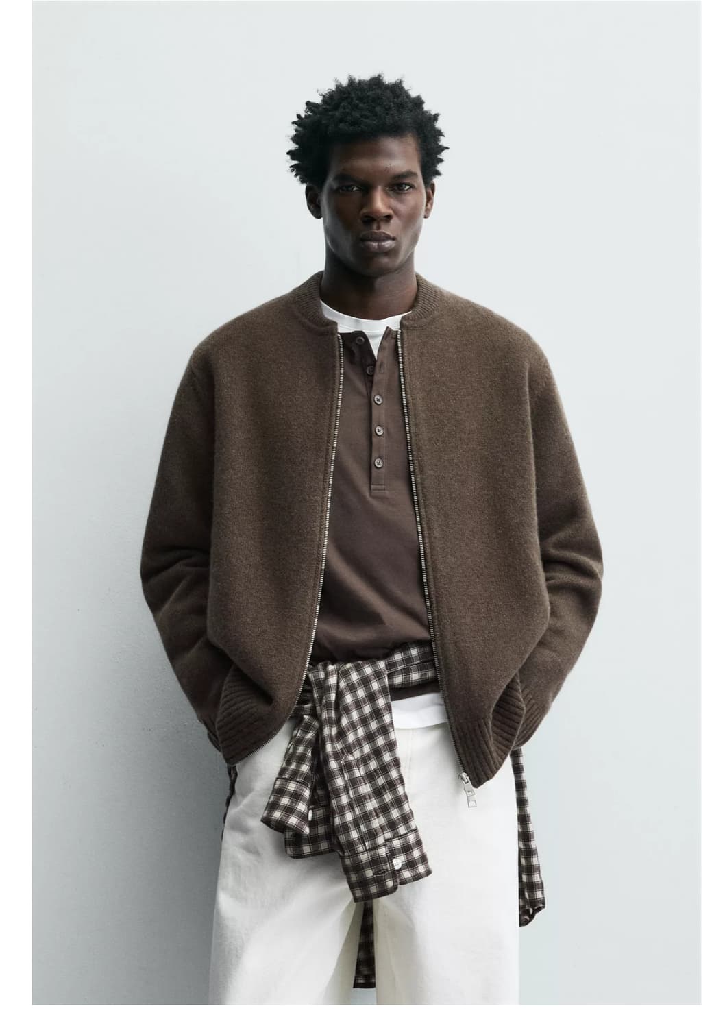 자라 울 니트집업 새상품 상품이미지2