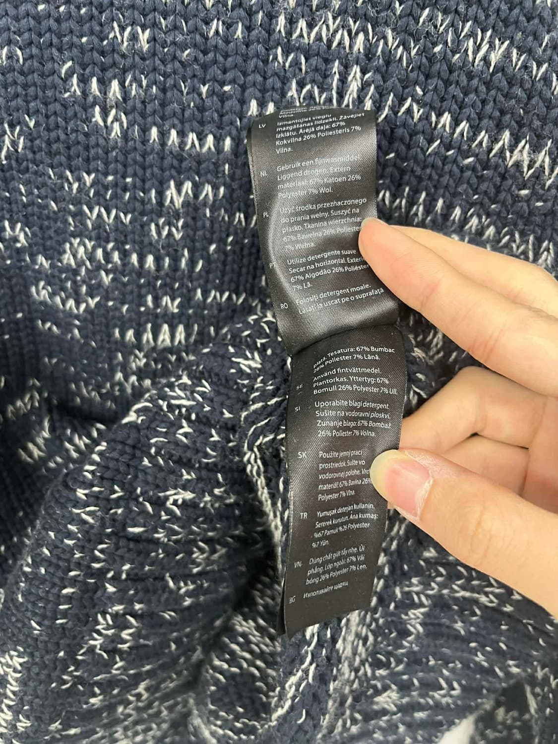 [L] COS 코스 컨트레스트 컬러블록 니트 스웨터 상품이미지9