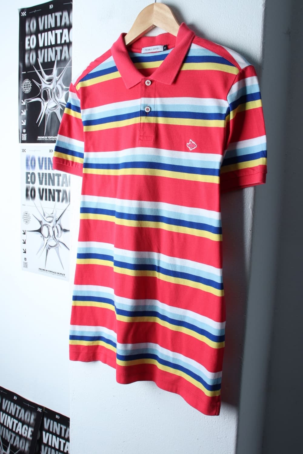 (XL-2XL) 파리게이츠 반팔 카라 티셔츠 골프 스트라이프-H30258 상품이미지1