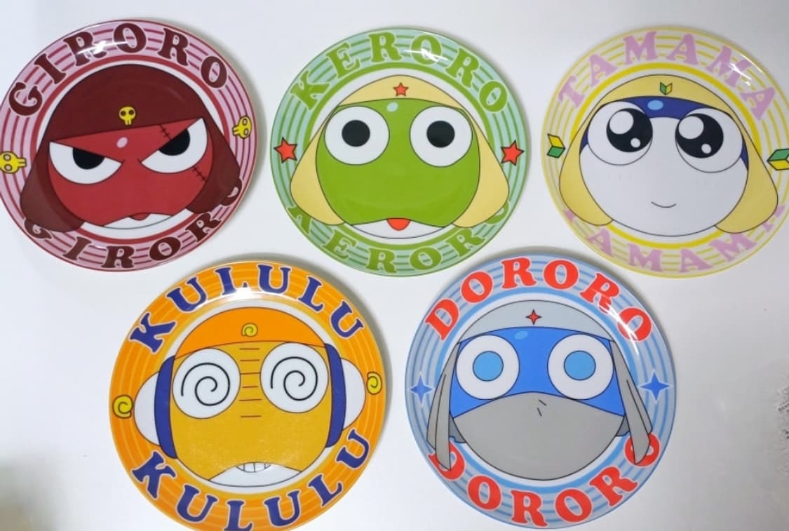 개구리중사케로로 플레이트 세트 상품이미지2