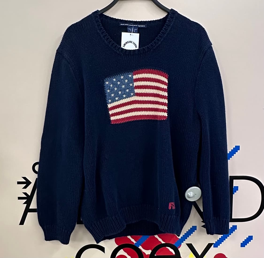 폴로 네이비 성조기 니트  상품이미지5