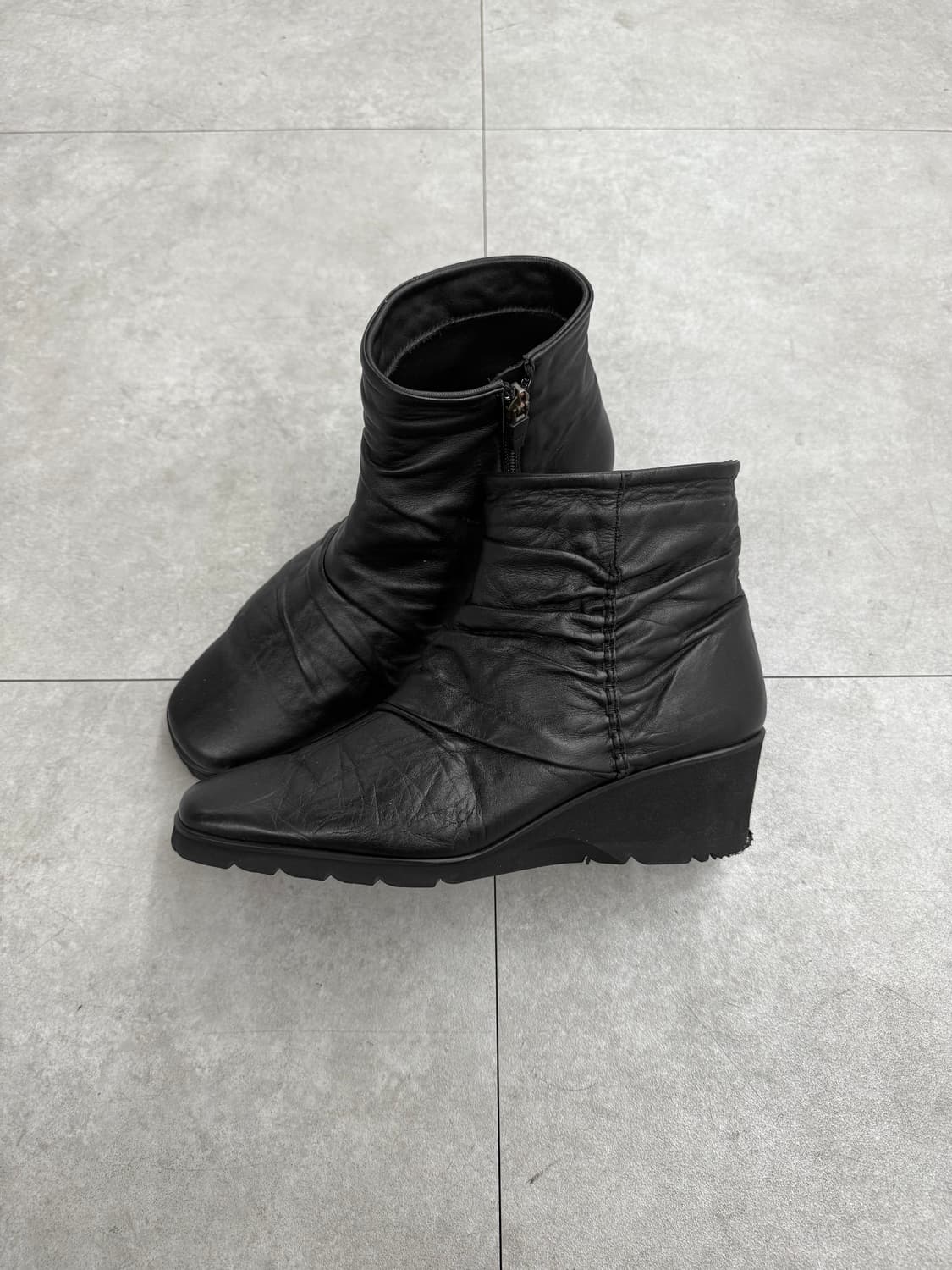 fizz reen 링클 레더 부츠 상품이미지2