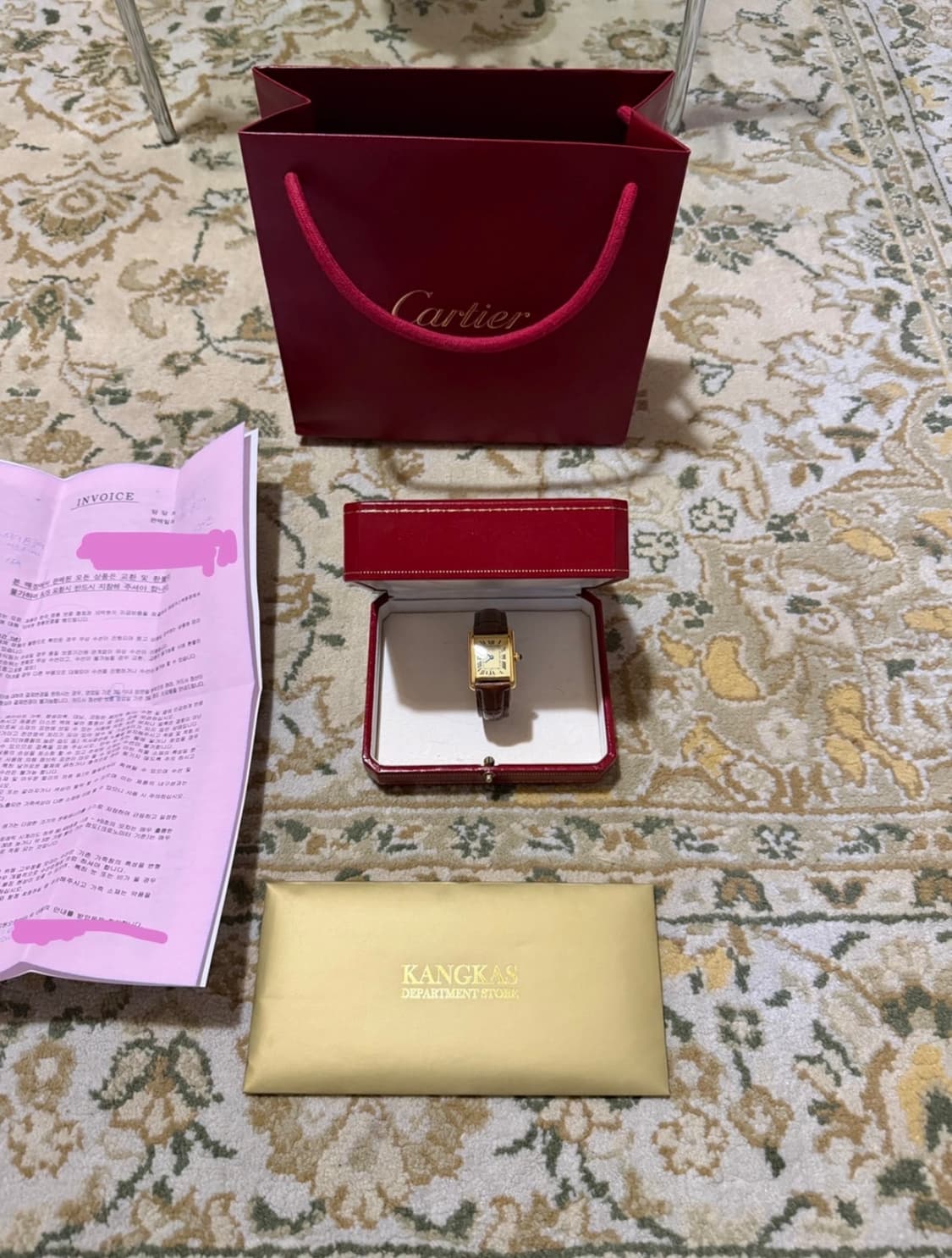 까르띠에 빈티지 탱크 머스트 스몰 사이즈 풀박 상품이미지2