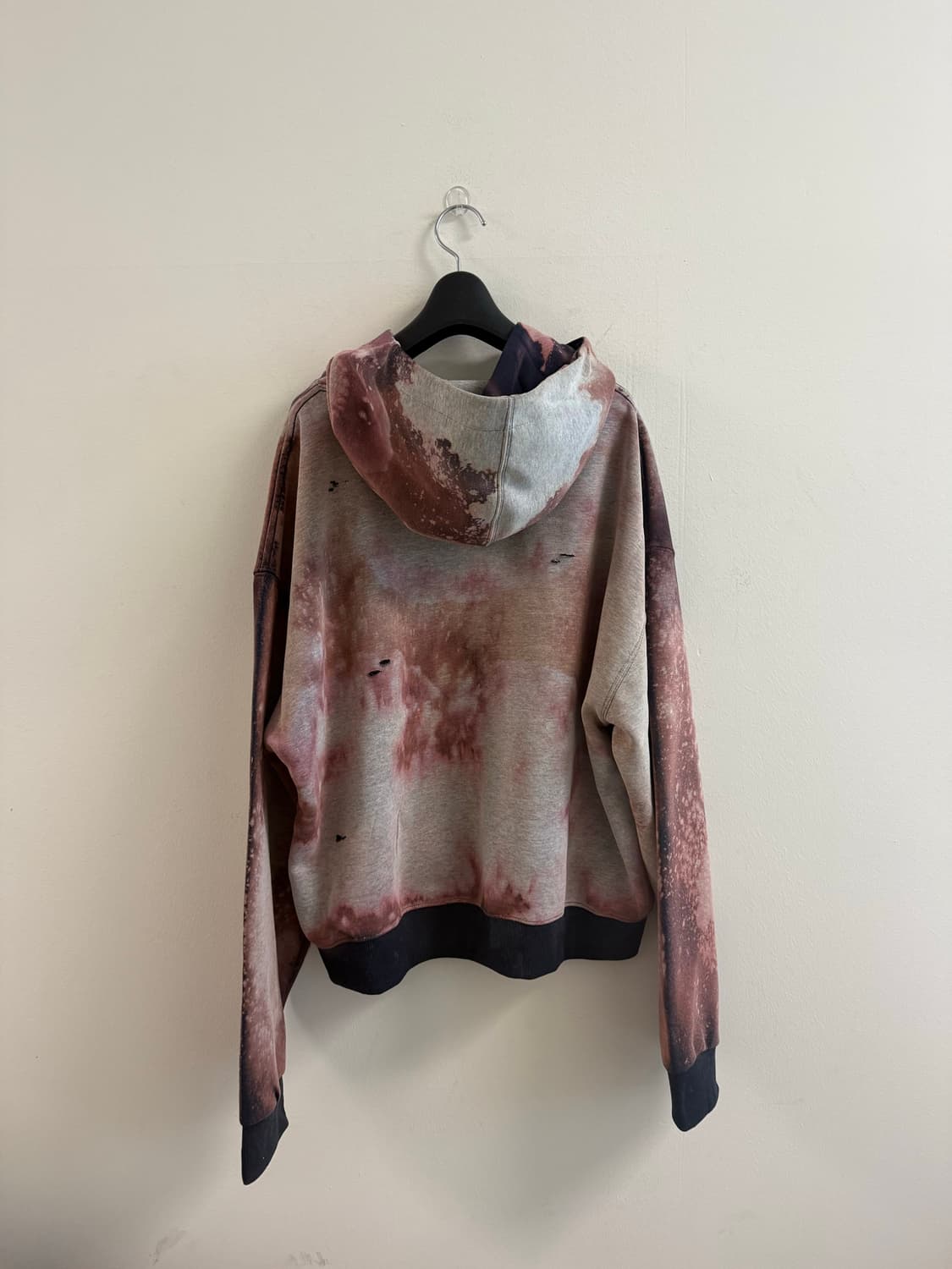 Bleached fade ghost pocket hoodie 상품이미지7