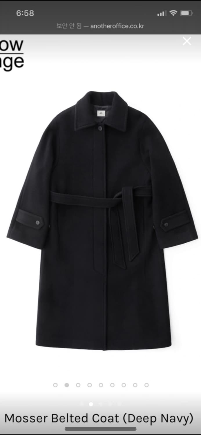 어나더오피스Women Mosser Belted Coat 상품이미지1