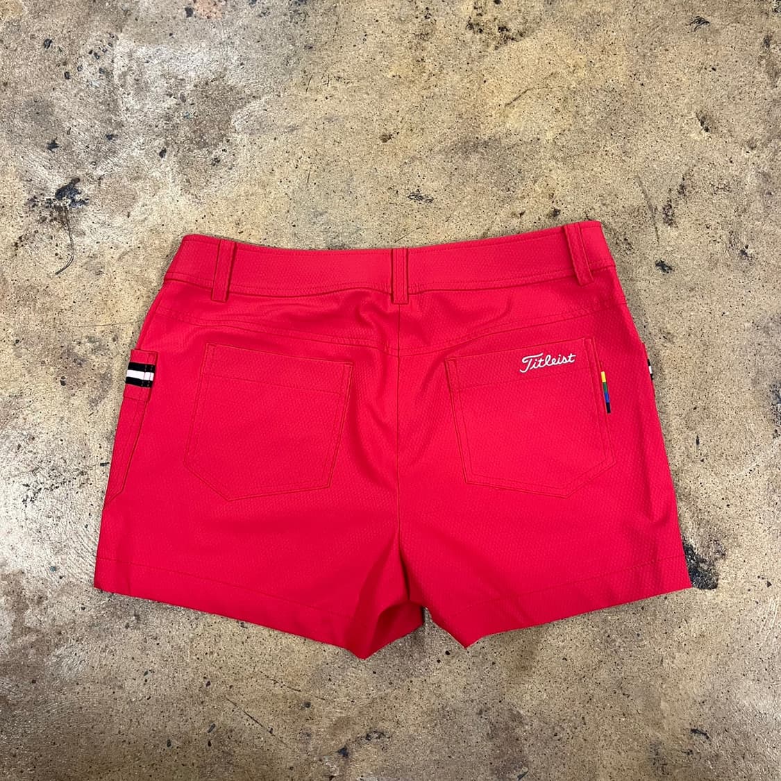 [정품/26] 타이틀리스트 레드 스트라이프 반바지 b18 상품이미지3