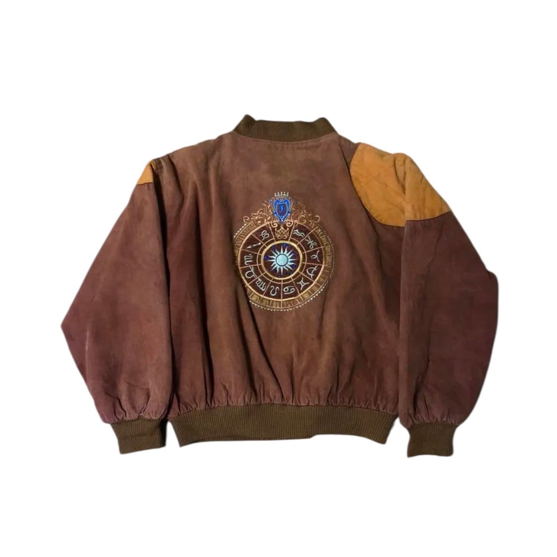 빈티지 자수 블루종 봄버 자켓 상품이미지2