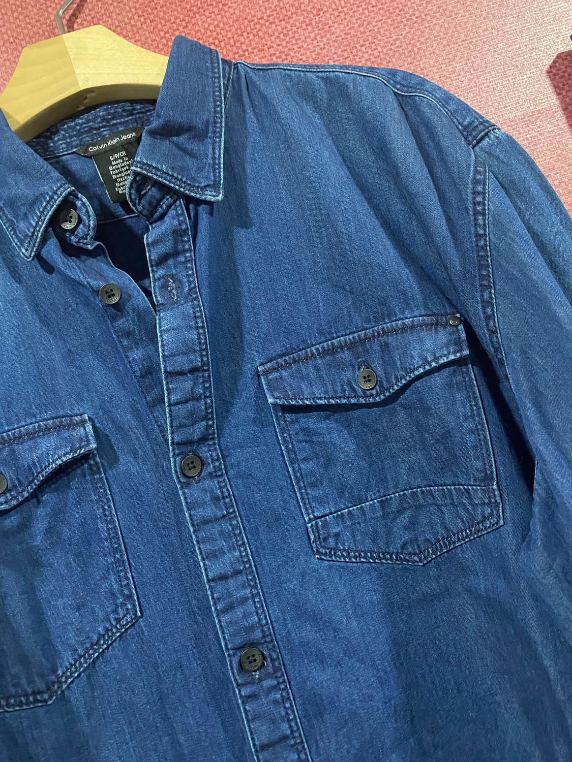캘빈클라인 데님 셔츠 긴팔 패치 상품이미지3