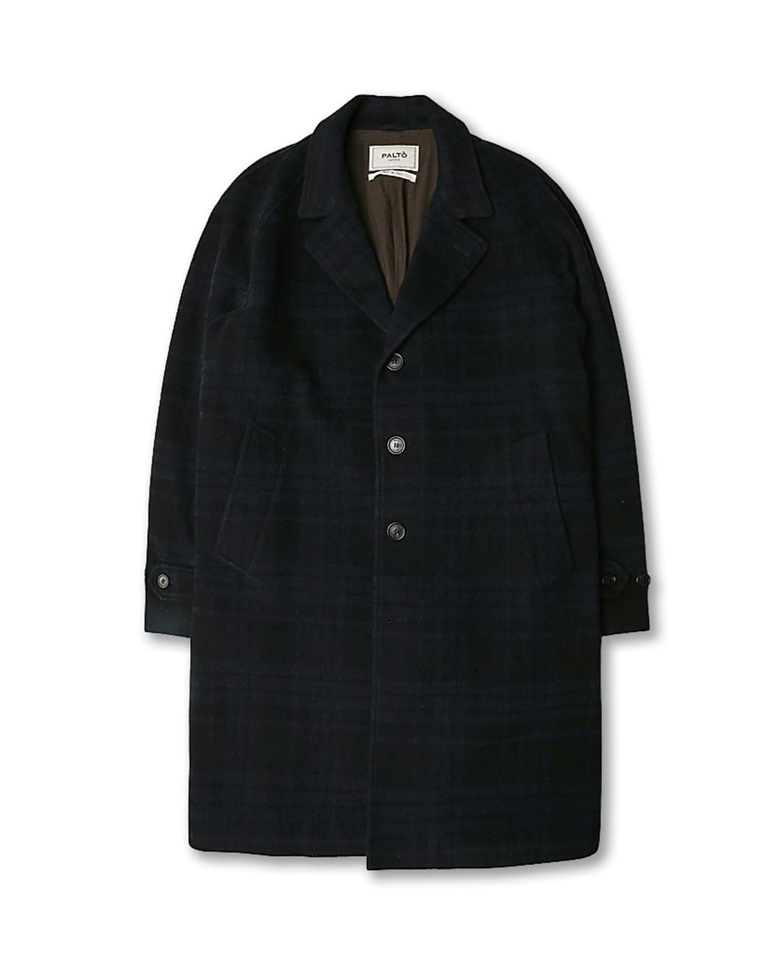팔토 [Palto] 사르토리아 네이비 울 체크 발마칸 코트 상품이미지1
