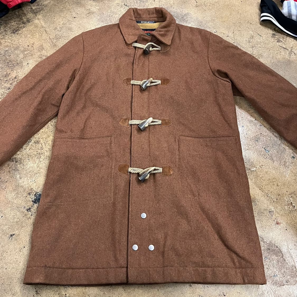 [정품/L] 맥그리거 브라운 더플 코트 b17 상품이미지3