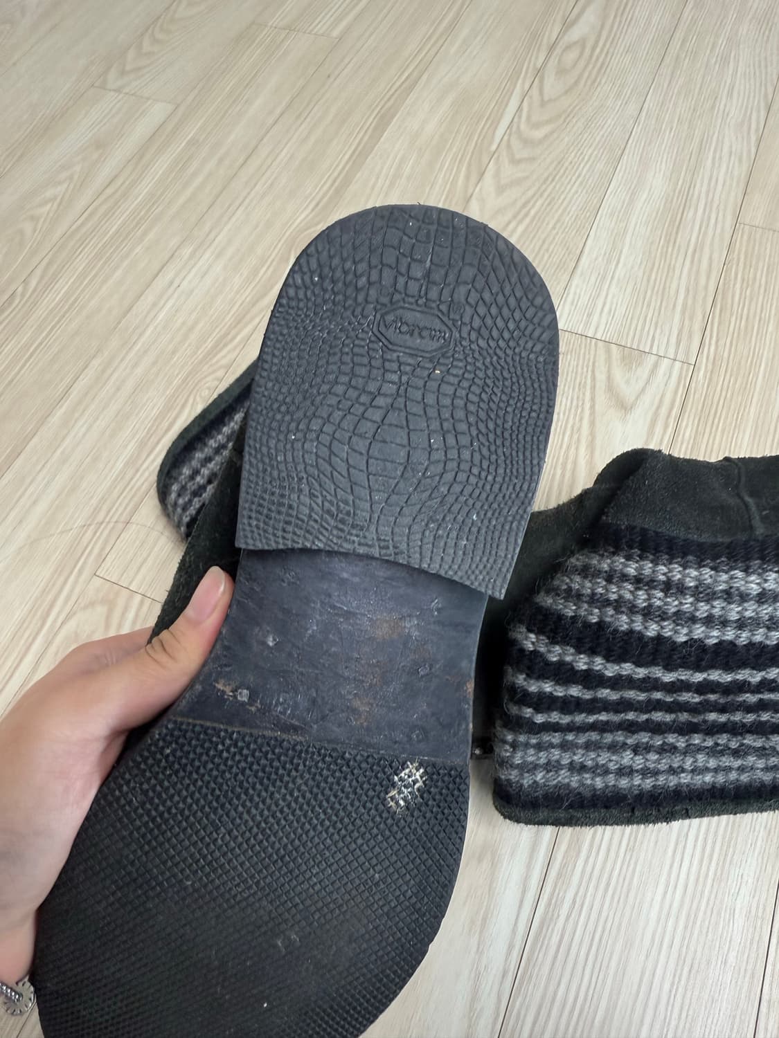 넘버나인 07 쇼피스 스웨이드버전 니트페코스부츠 상품이미지3