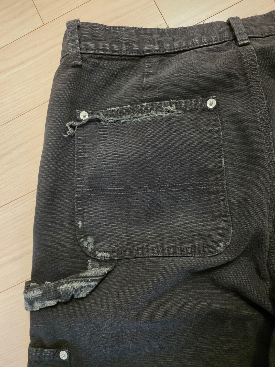 앙팡리쉬데프리메 ERD 스트레이트 디스트레스 더블니 카펜터 31 사이즈 상품이미지9