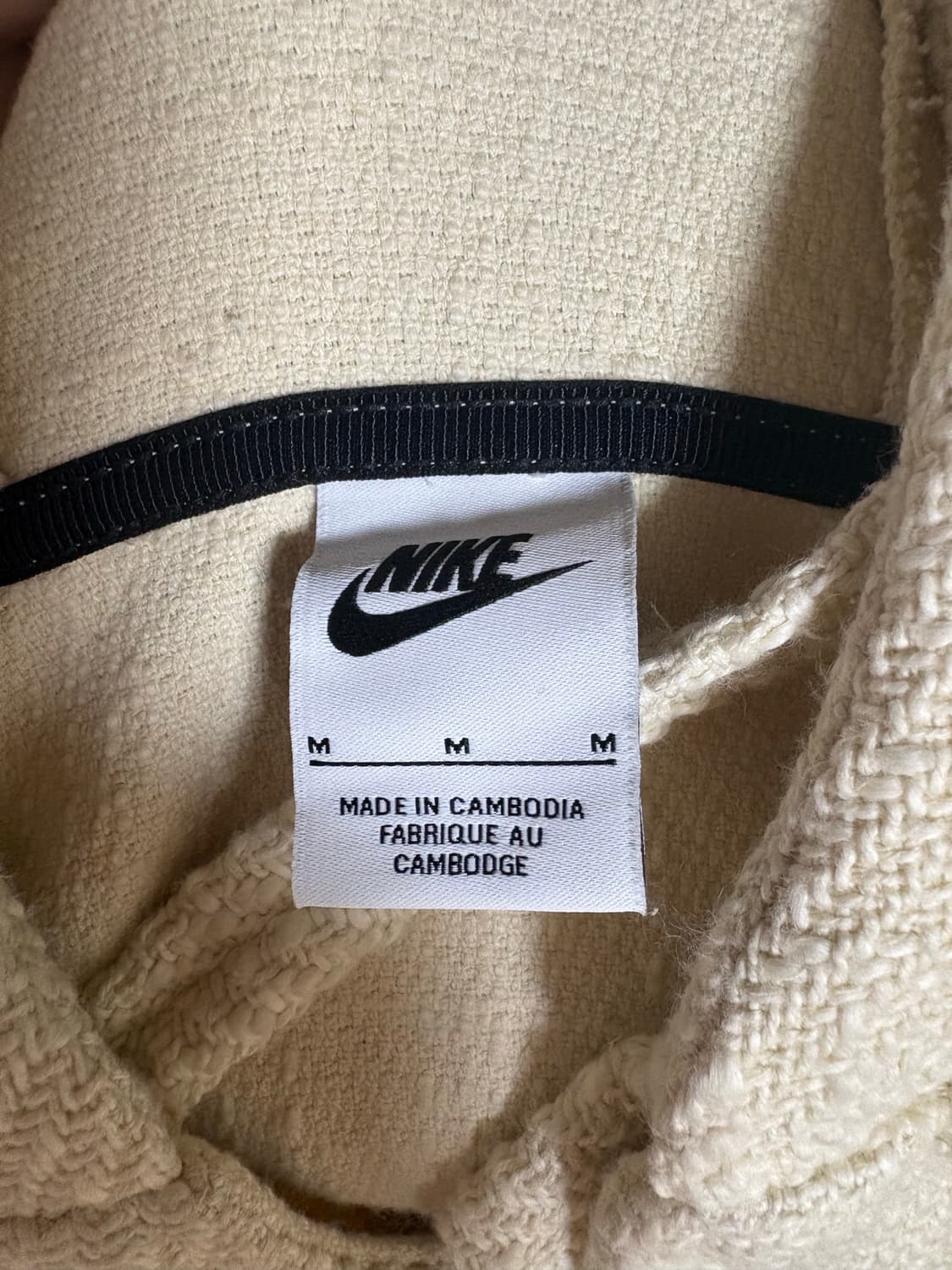 나이키 x 스투시 NRG 플리스 헴프 풀오버 내츄럴 M 상품이미지4