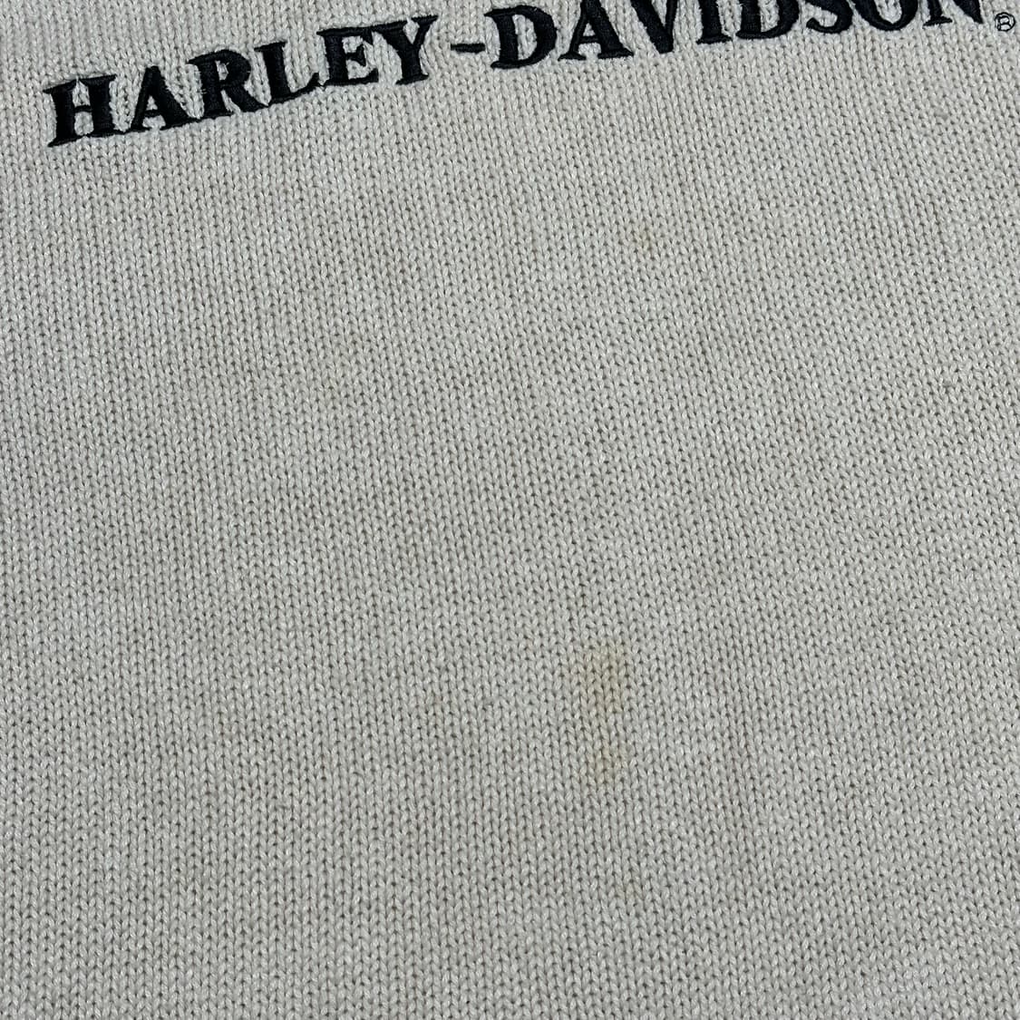 L 할리데이비슨 로고 자수 코튼 니트 상품이미지6