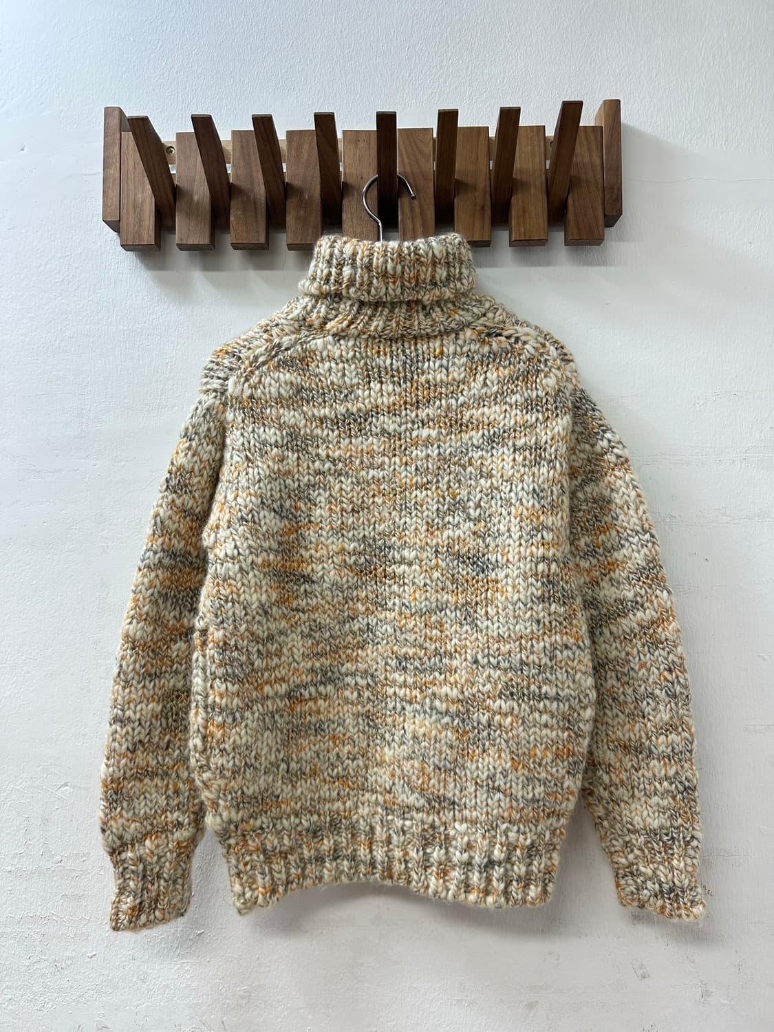 핸드메이드 울 하이넥 니트 스웨터 풀오버 상품이미지4