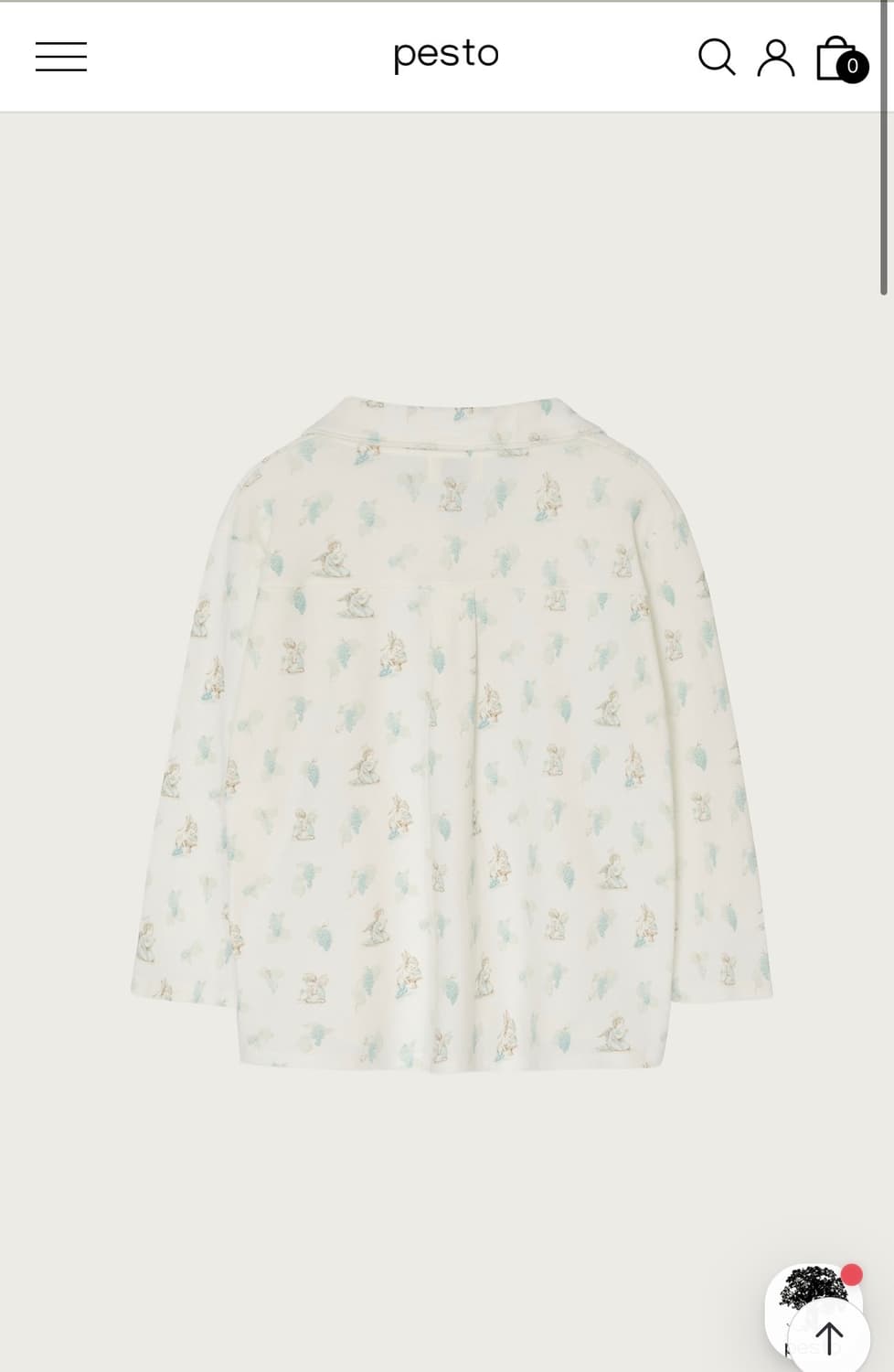 (택달린 새상품) Pesto Grape Angel Shirt 상품이미지2