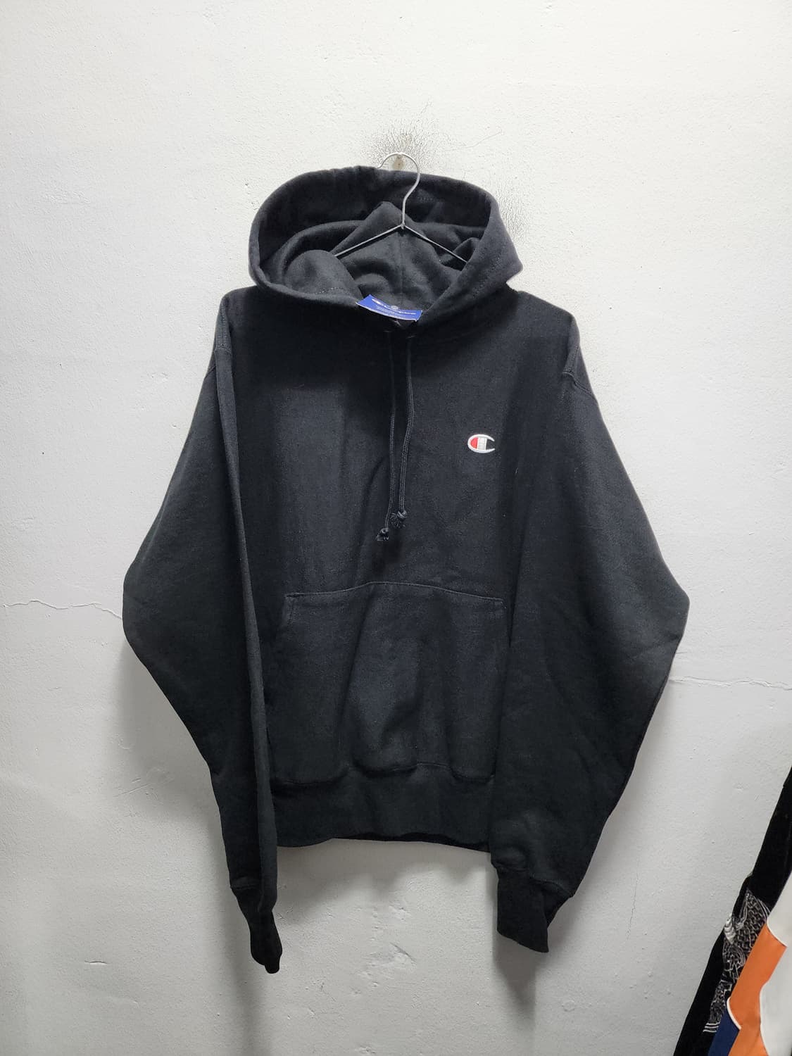 (새상품) 챔피온 리버스위브 후드티 블랙 상품이미지1