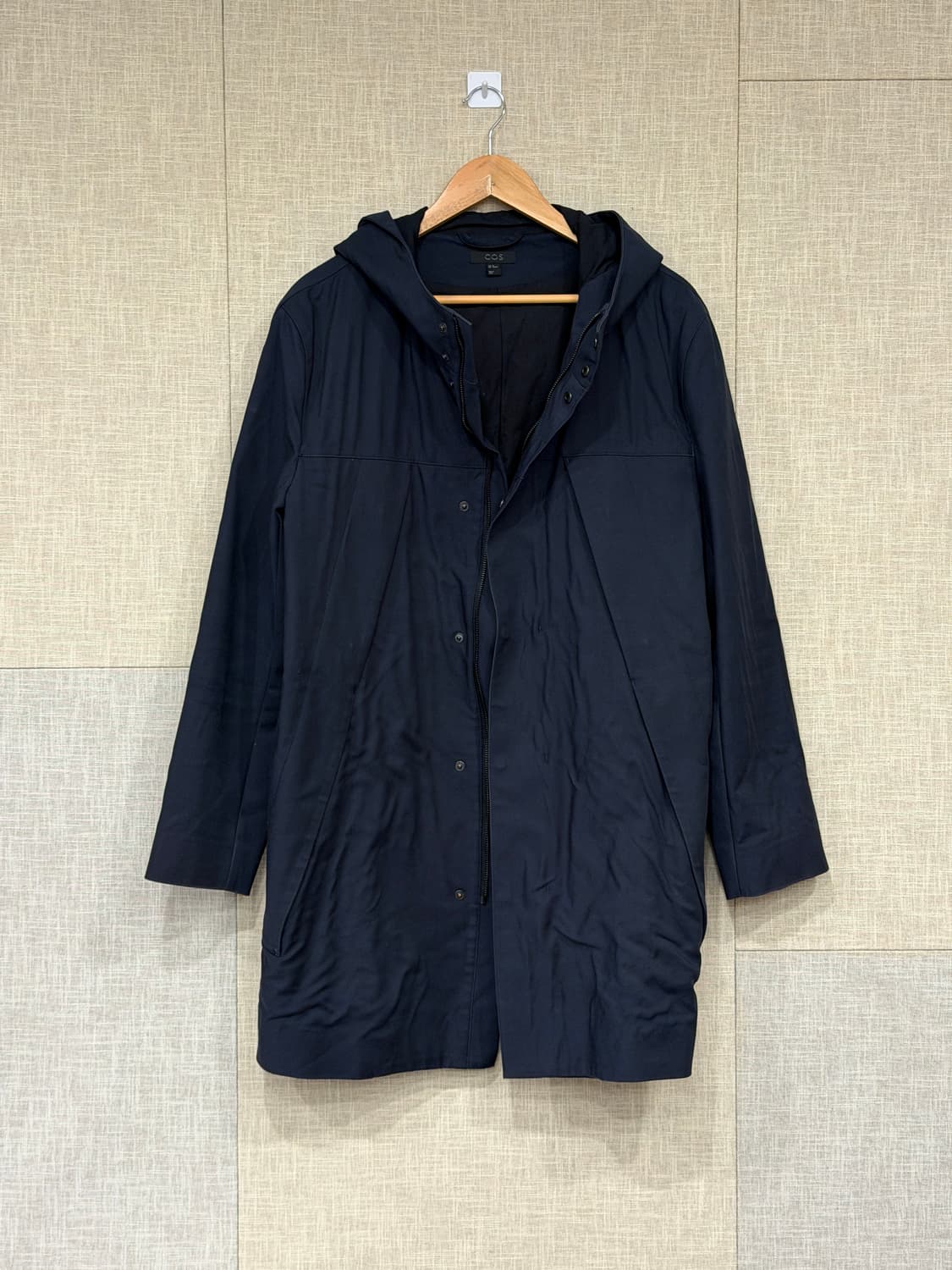 COS 코스 네이비 후드 코트 자켓 46 M 상품이미지2