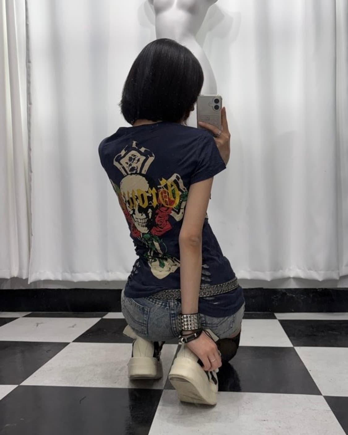 🎸네이비 프린팅 티셔츠🎸 상품이미지3