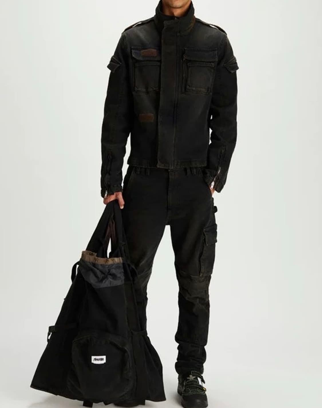 마리아노 백팩 디테일 데님 쇼퍼 숄더백 상품이미지3