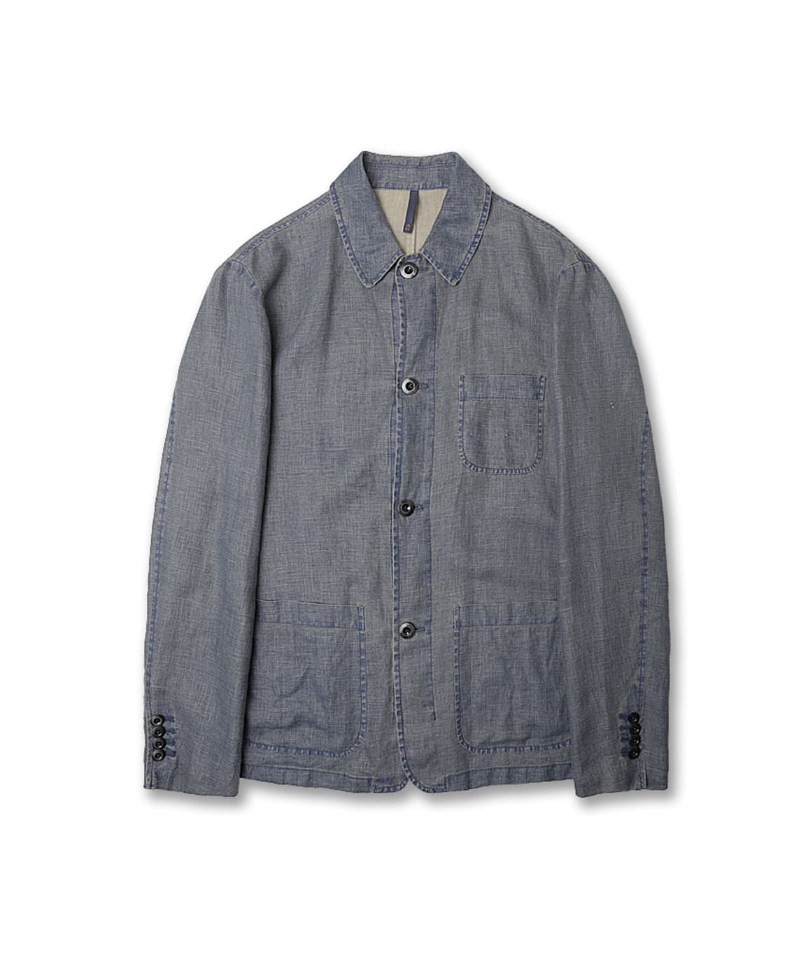몬테도로 [Montedoro] 리노 린넨 데님 필링 S/S 커버올 자켓 상품이미지1