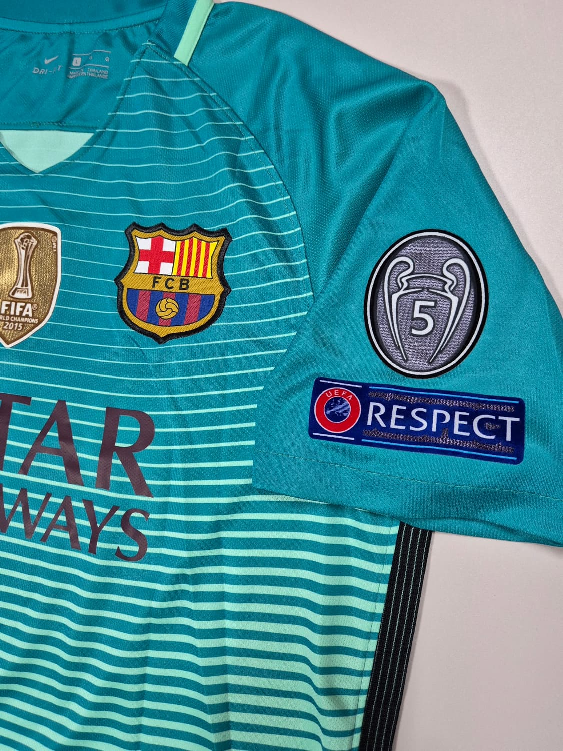 16-17 바르셀로나 써드킷 네이마르 유니폼 L 상품이미지6
