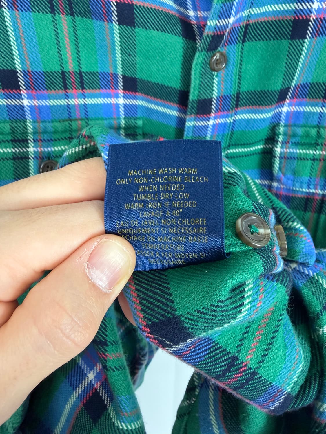 a296) 폴로랄프로렌럭비 x 파이렉스비전 플란넬 셔츠 상품이미지10