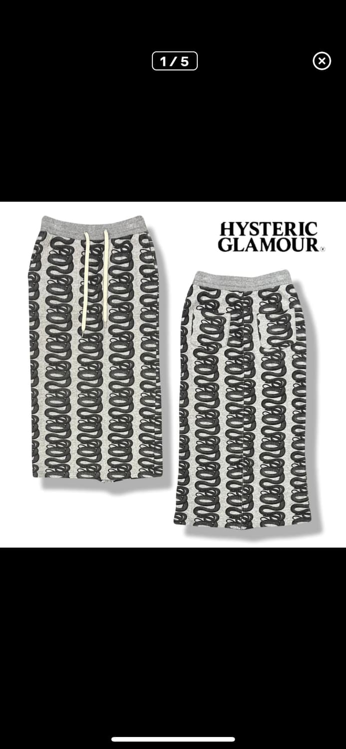 히스테릭 글래머 스네이크 치마 상품이미지1