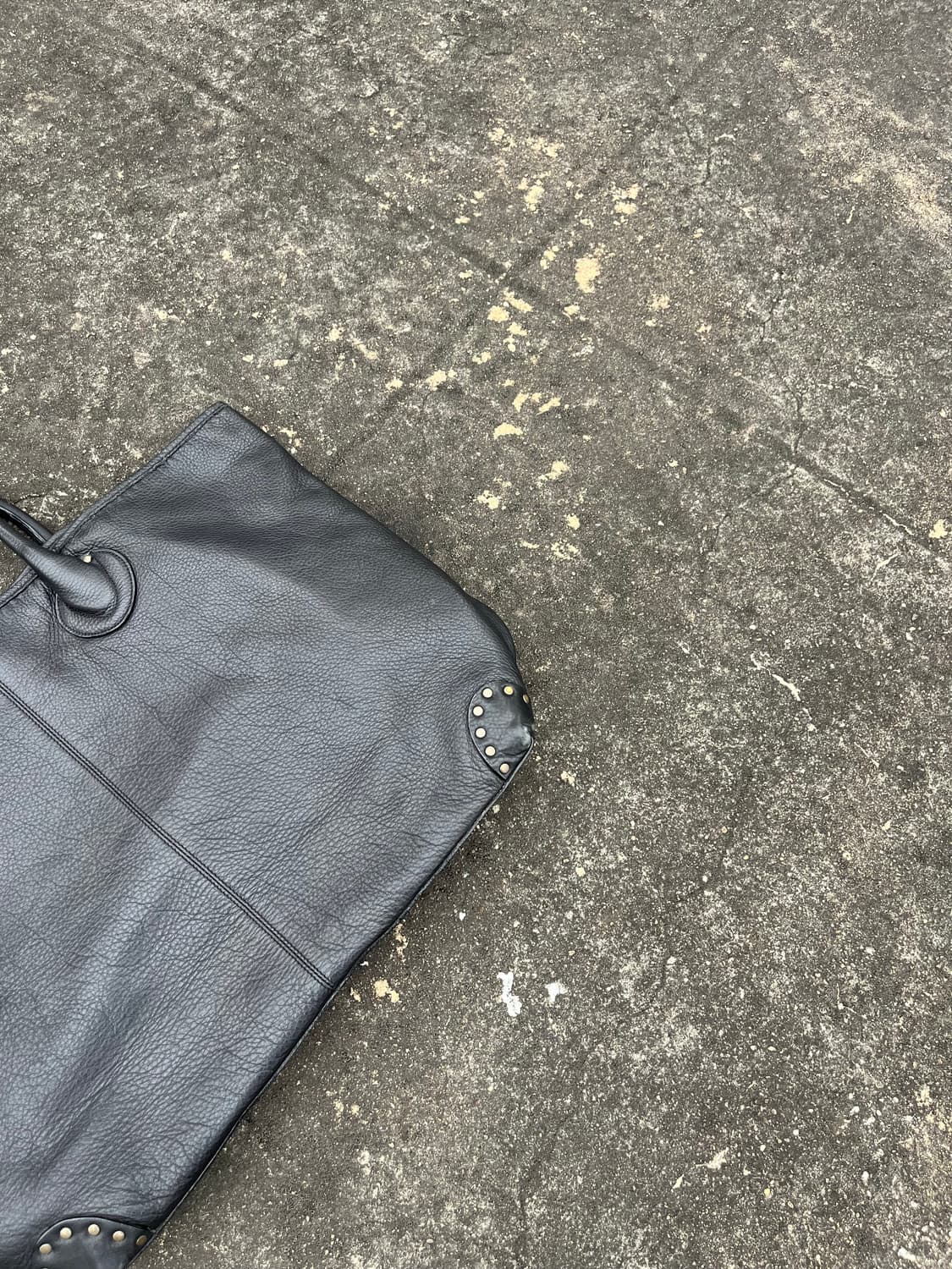 Vintage 리얼레더 스터드 토트백 상품이미지3