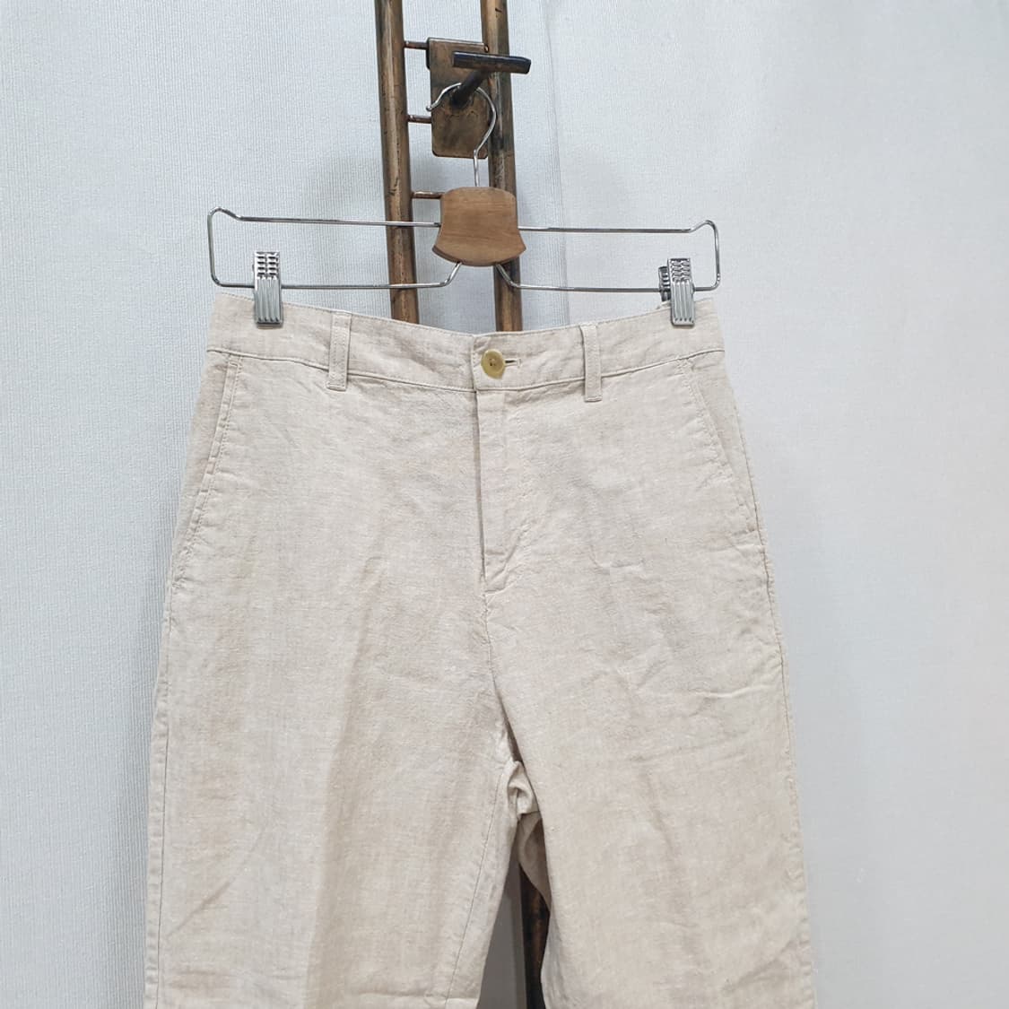 유니클로 우먼 밴딩 린넨 바지 M (26~27) 상품이미지2