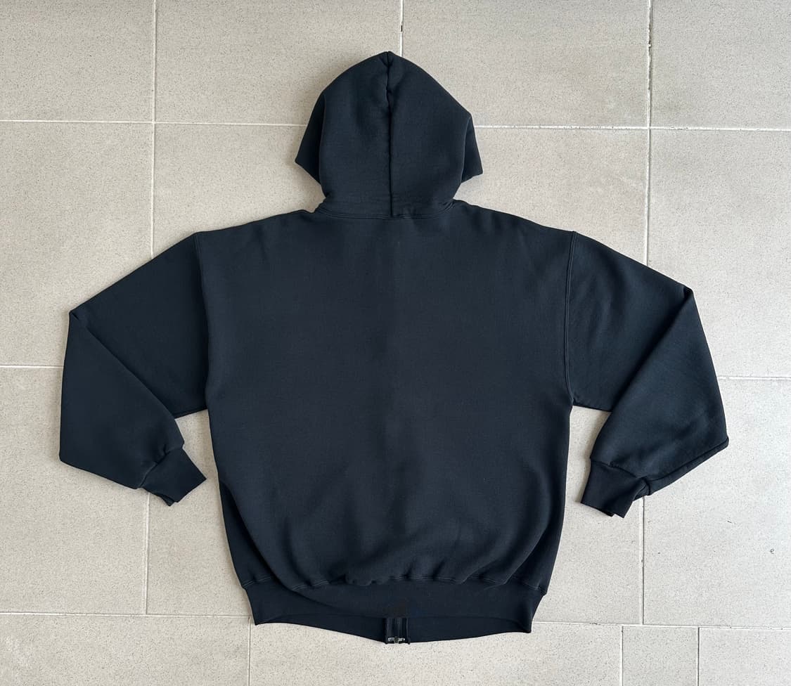 90s 빈티지 러셀 후드집업 블랙 L 상품이미지2