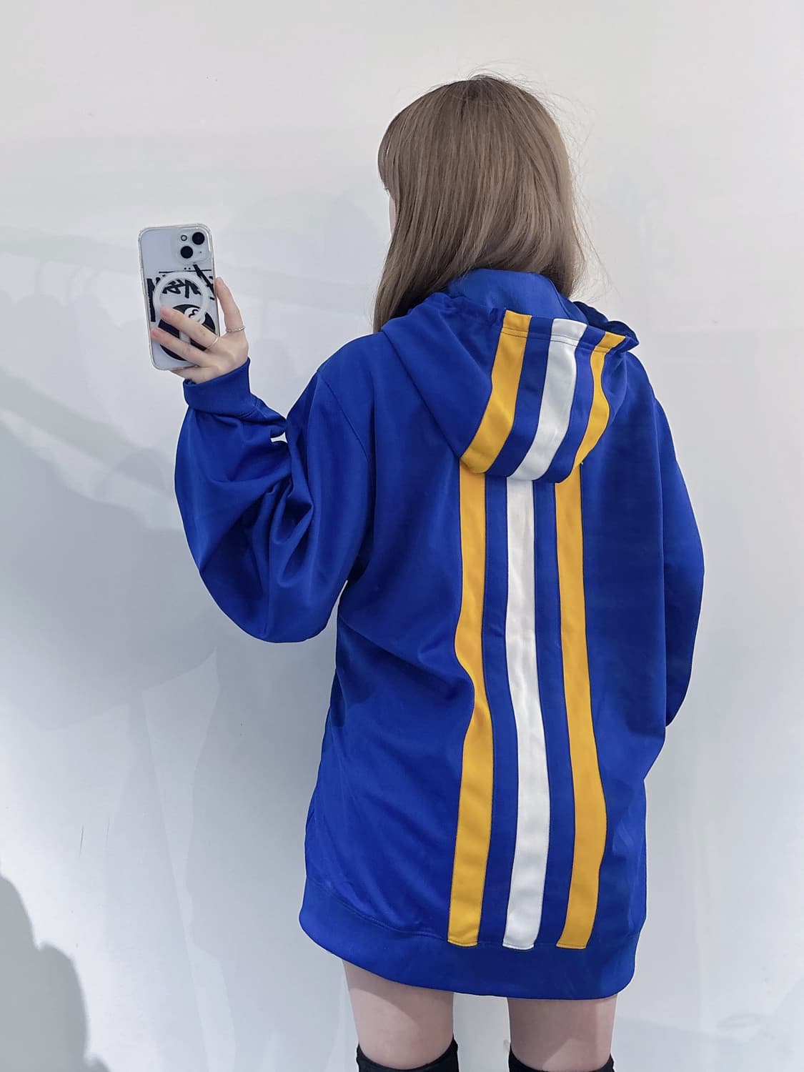 아디다스 90‘s 스펠로고 트랙 반집업 후드 상품이미지3