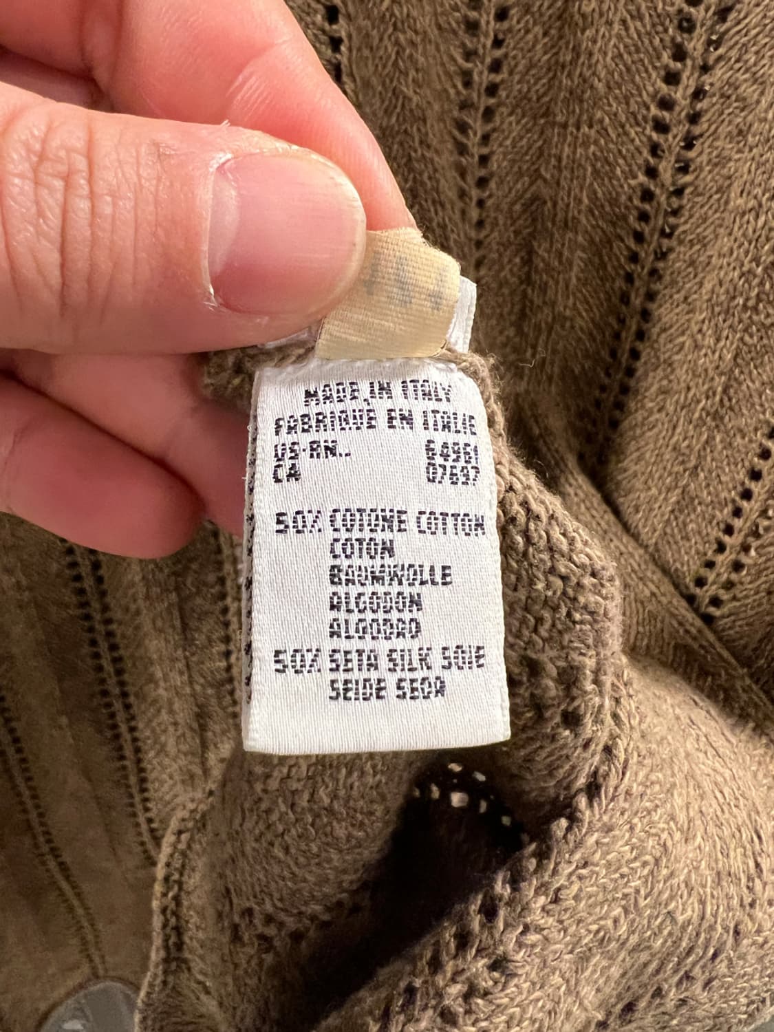 ITA 베네통 세로 패턴 니트 베스트 OS 상품이미지4